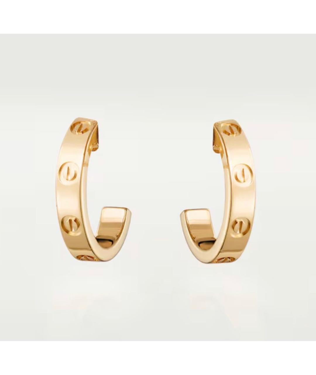 CARTIER Золотые серьги из желтого золота, фото 7