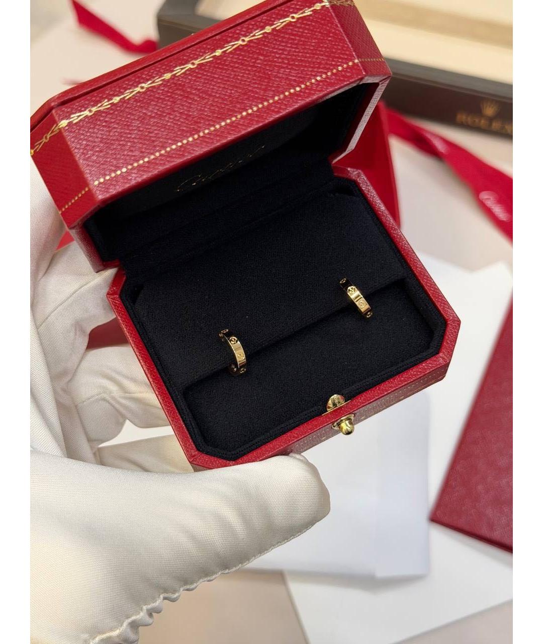 CARTIER Золотые серьги из желтого золота, фото 2