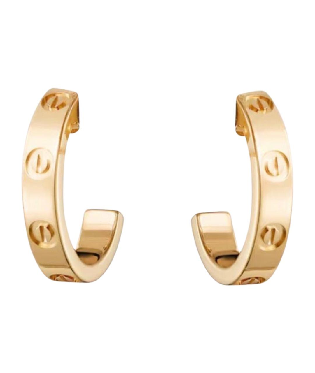 CARTIER Золотые серьги из желтого золота, фото 1