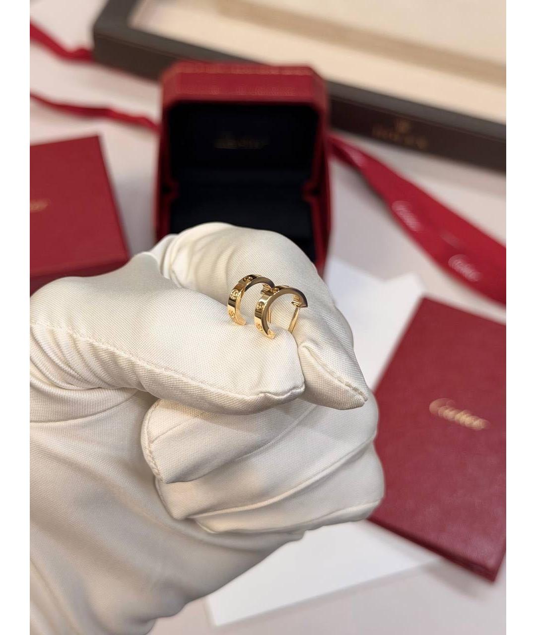 CARTIER Золотые серьги из желтого золота, фото 4