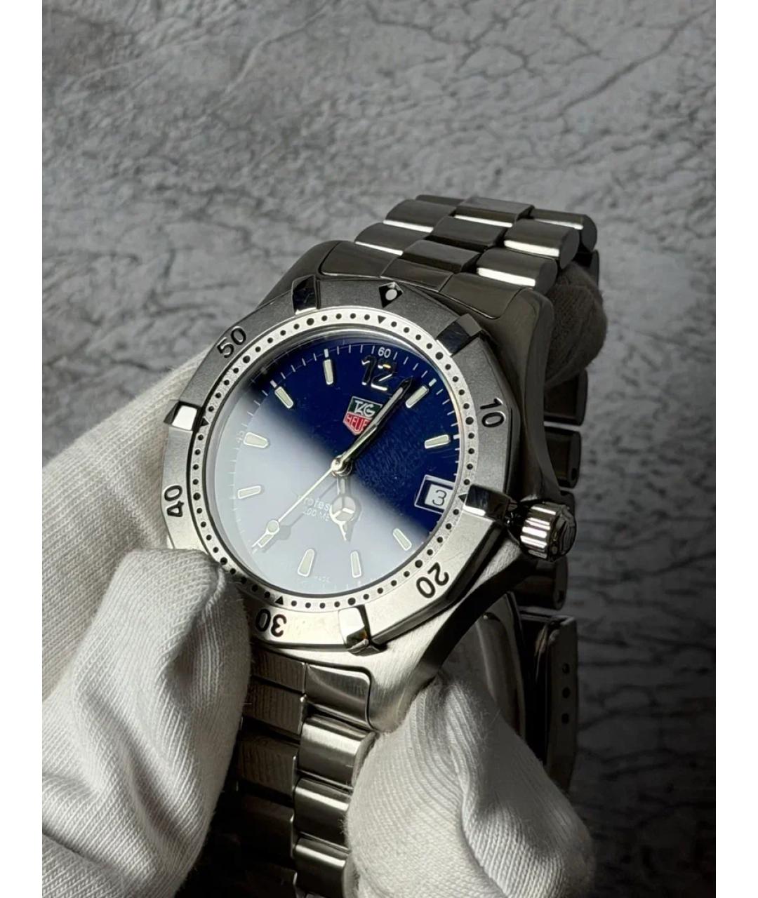TAG HEUER Синие металлические часы, фото 3