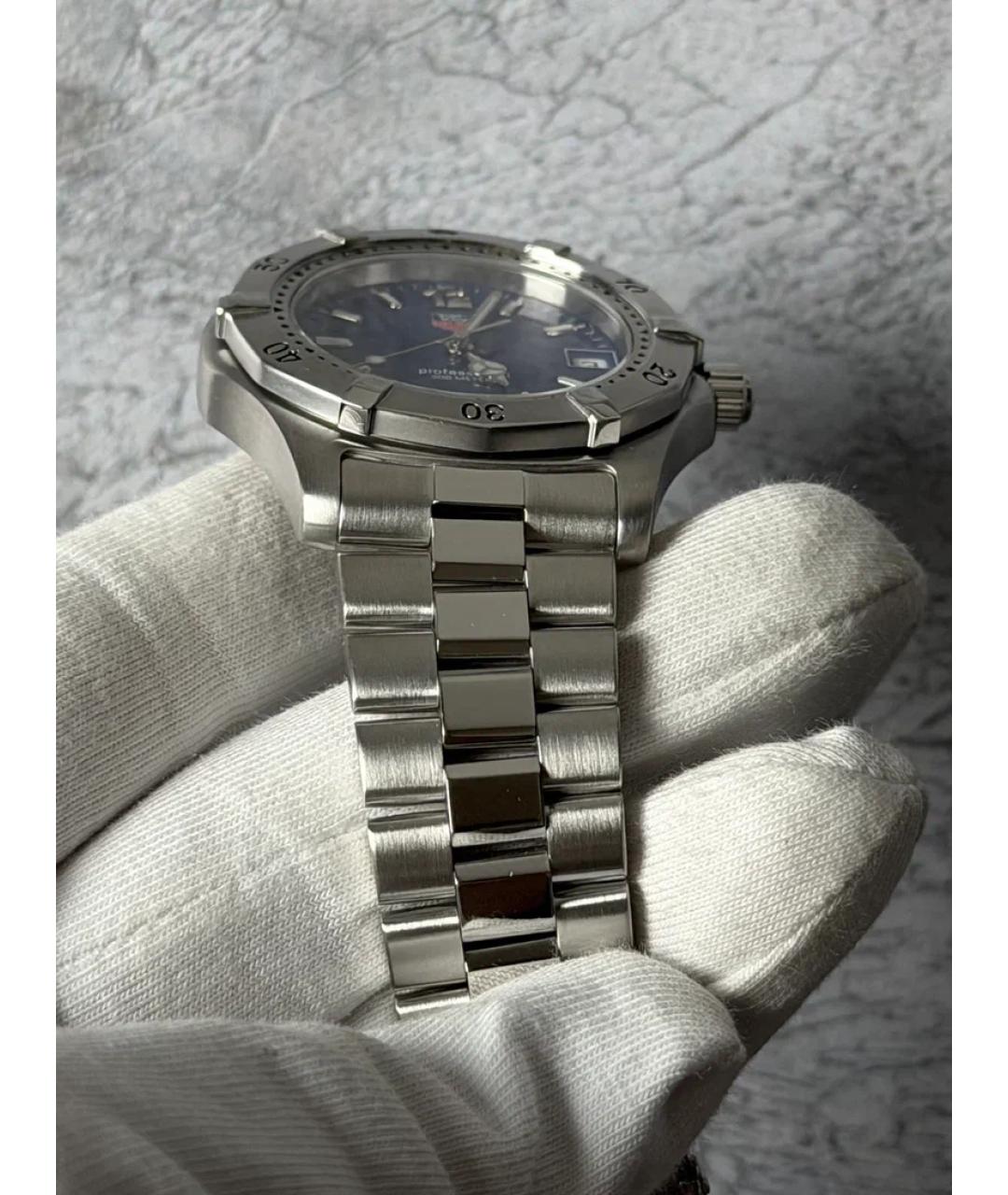 TAG HEUER Синие металлические часы, фото 6