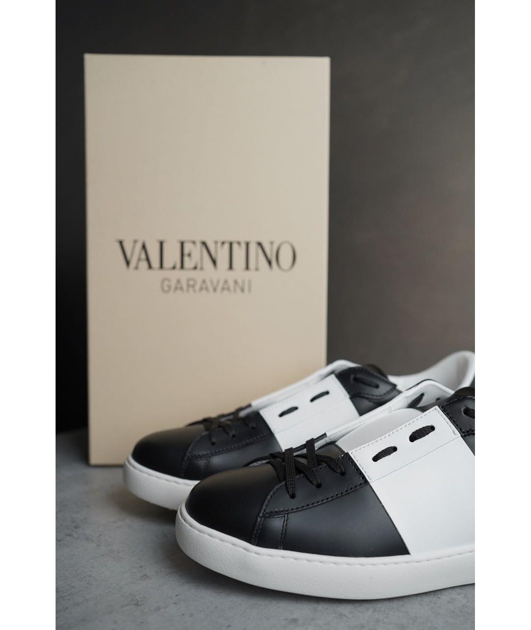 VALENTINO Черные кожаные кеды, фото 5