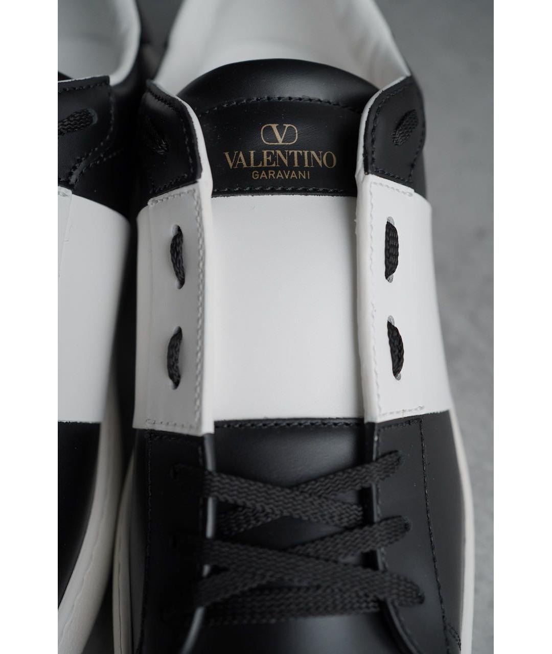 VALENTINO Черные кожаные кеды, фото 6