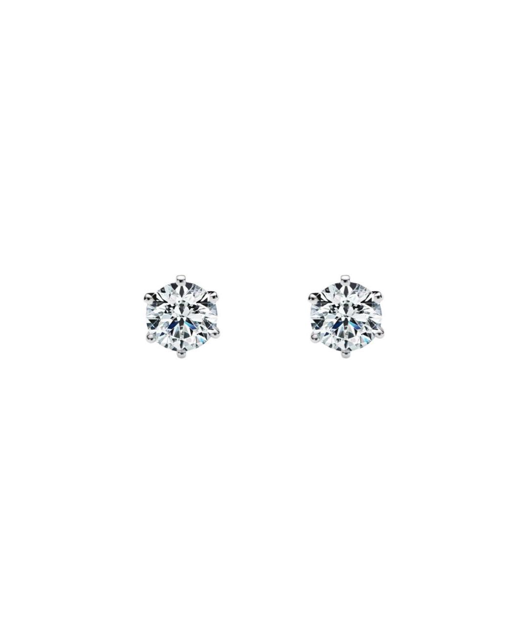 TIFFANY&CO Белые платиновые серьги, фото 1