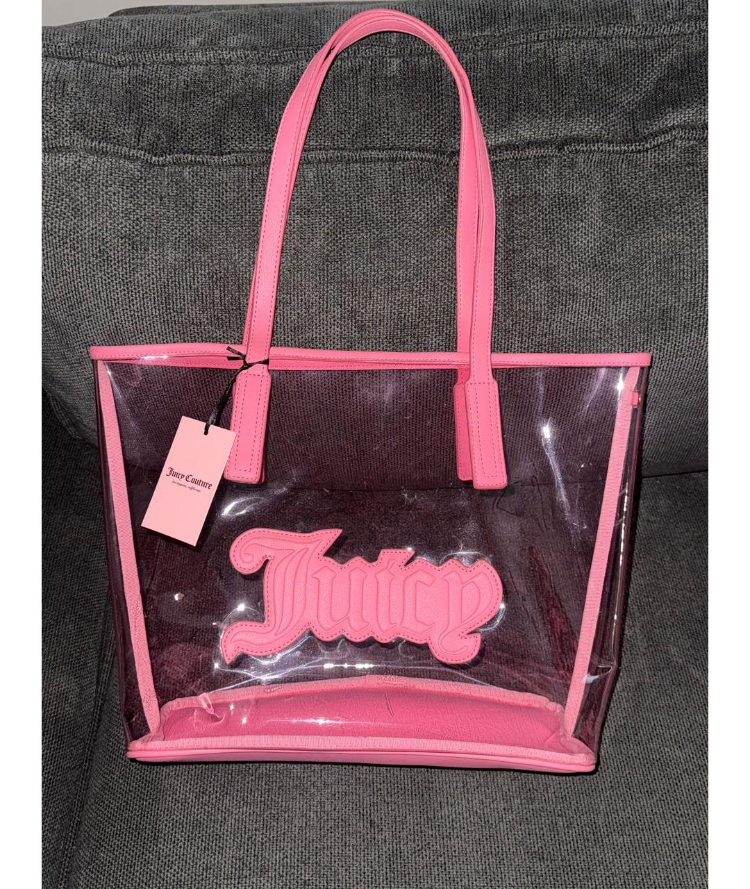 JUICY COUTURE Розовая сумка тоут, фото 3