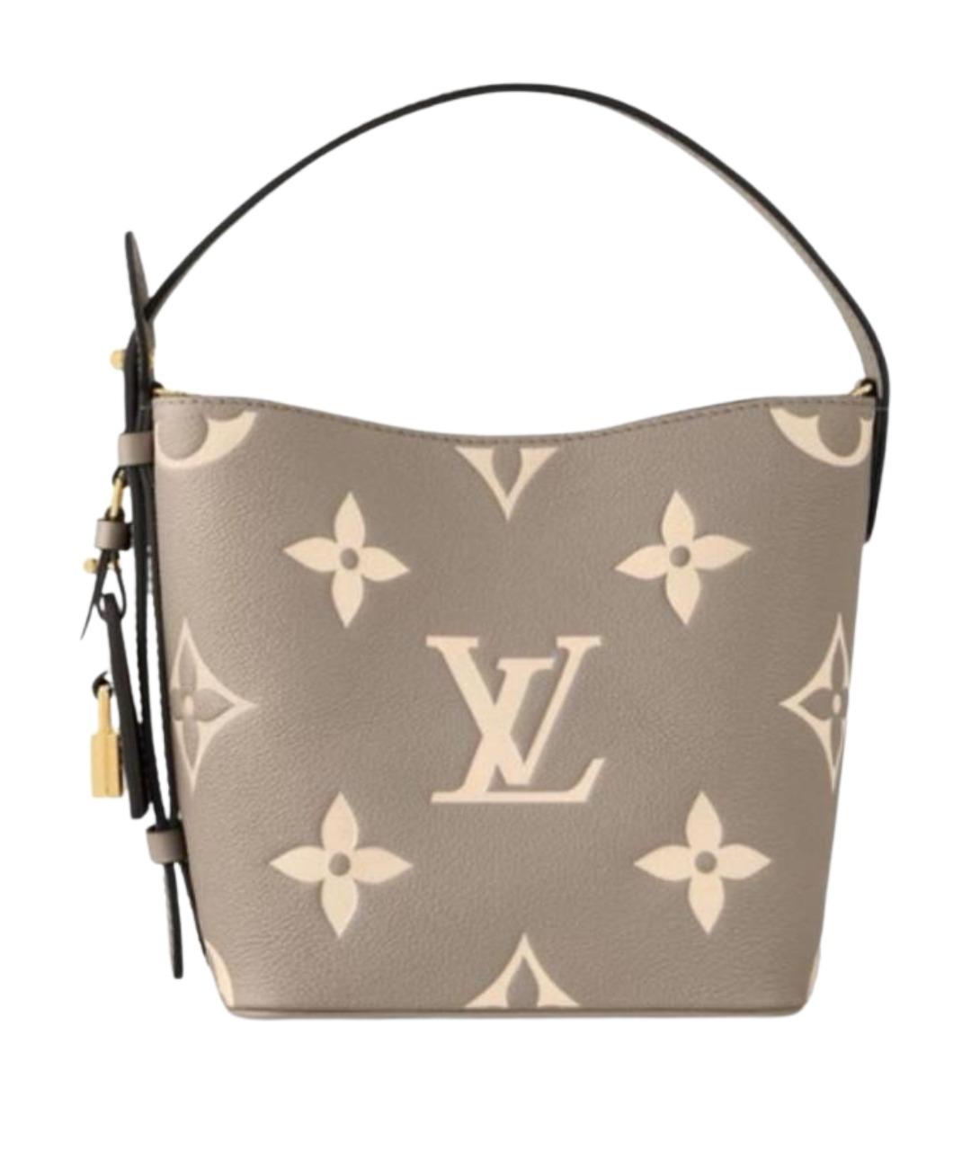 LOUIS VUITTON Бежевая кожаная сумка тоут, фото 1