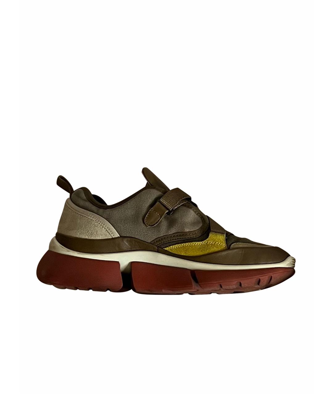 CHLOE Мульти кожаные кроссовки, фото 1