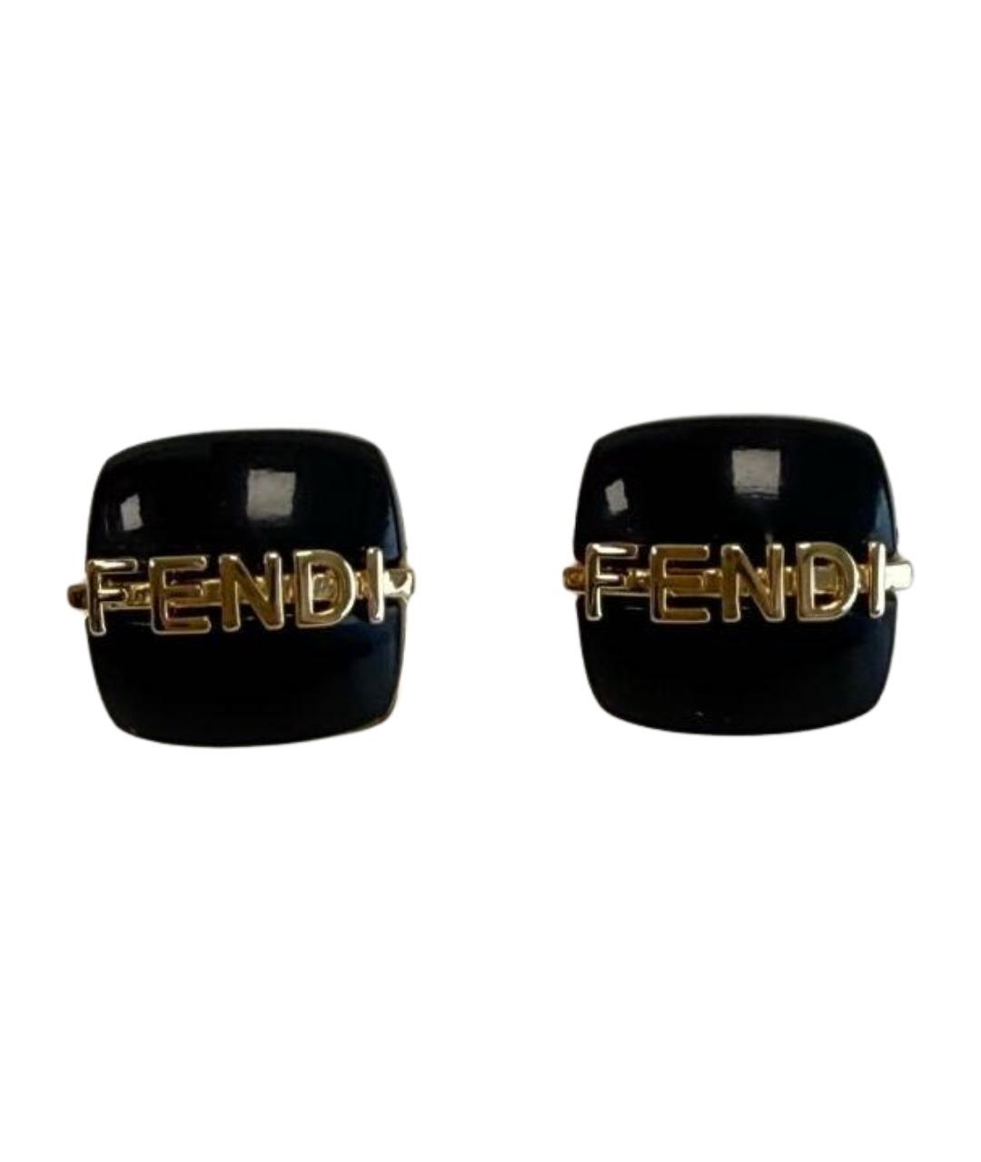 FENDI Черные серьги, фото 1