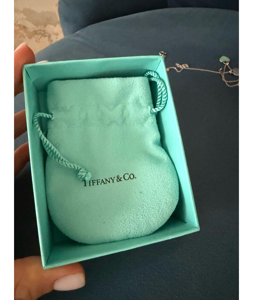 TIFFANY&CO Белое серебряное колье, фото 5