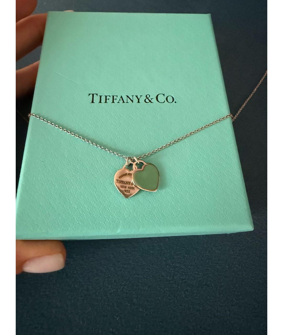 TIFFANY&CO Белое серебряное колье, фото 2