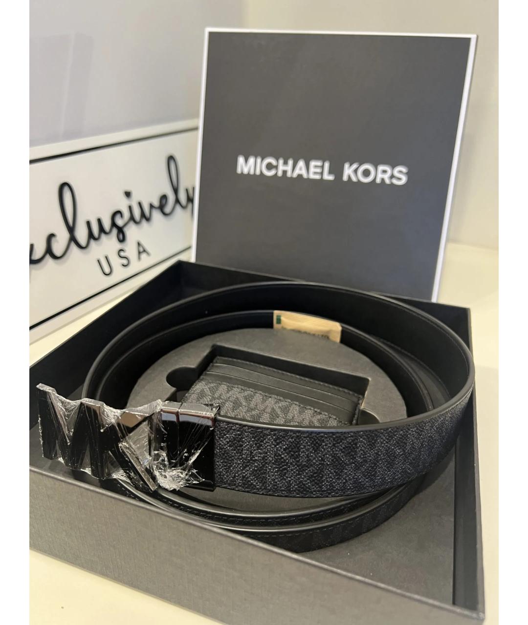 MICHAEL KORS Черный ремень, фото 4