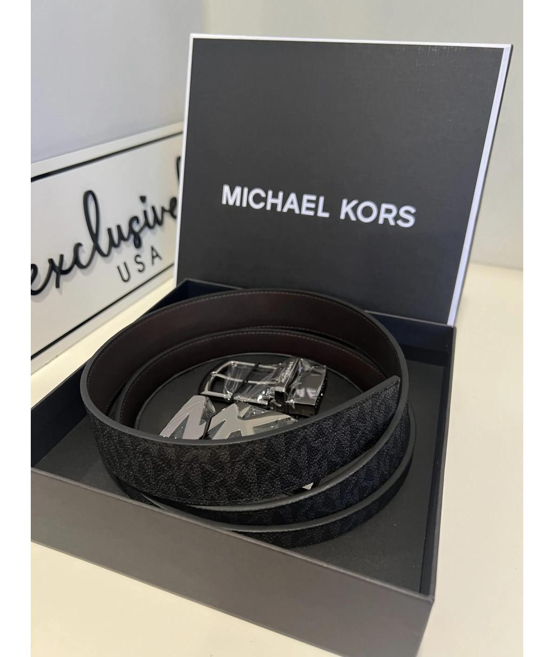 MICHAEL KORS Черный ремень, фото 4
