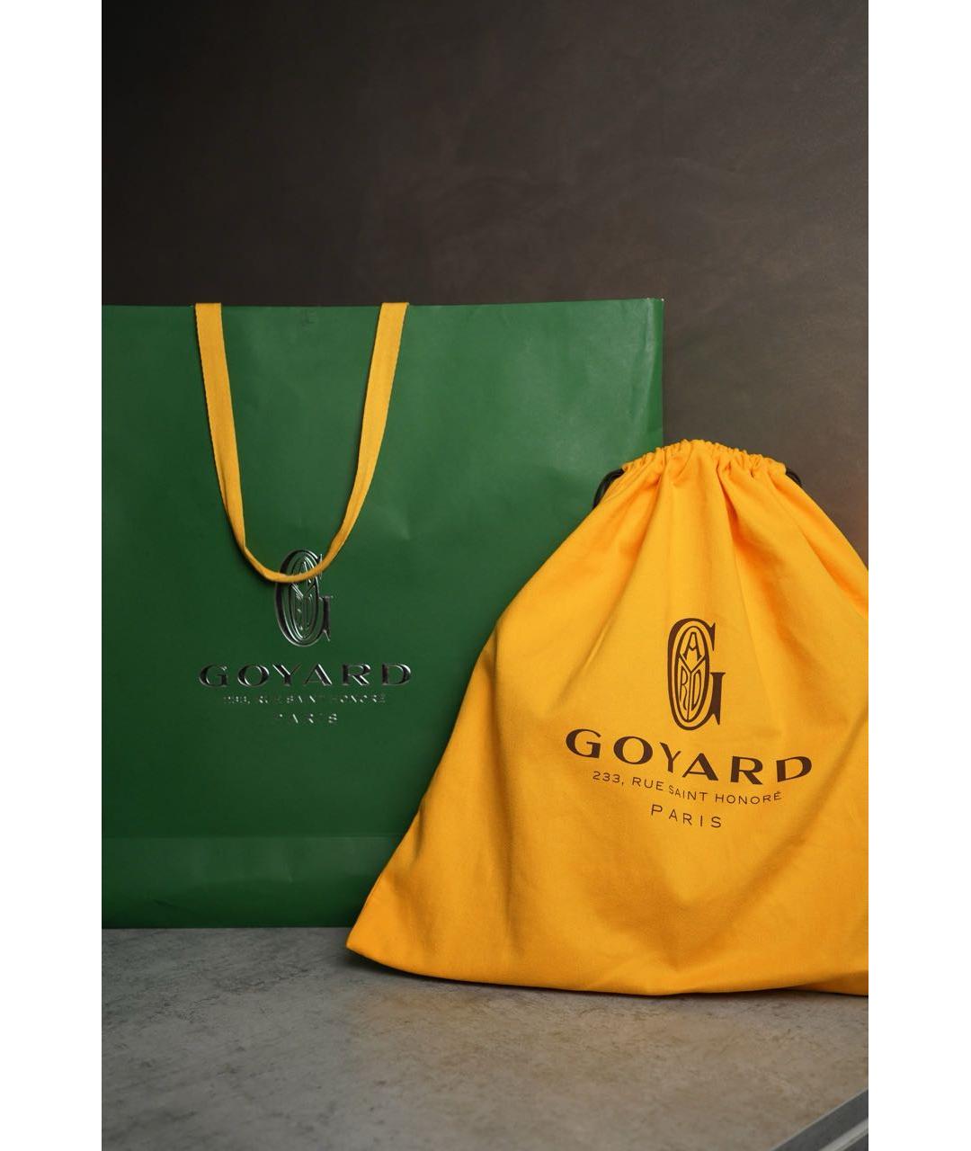 GOYARD Черная кожаная сумка на плечо, фото 5