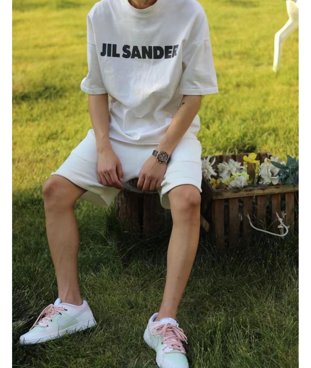 JIL SANDER Белая футболка, фото 4