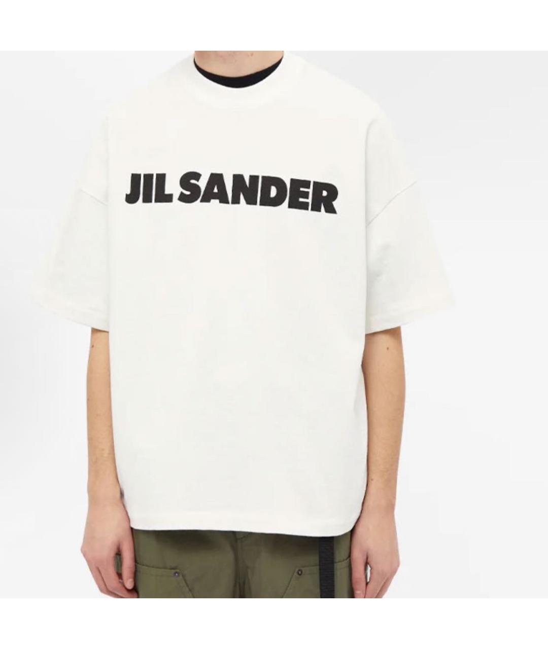 JIL SANDER Белая футболка, фото 2