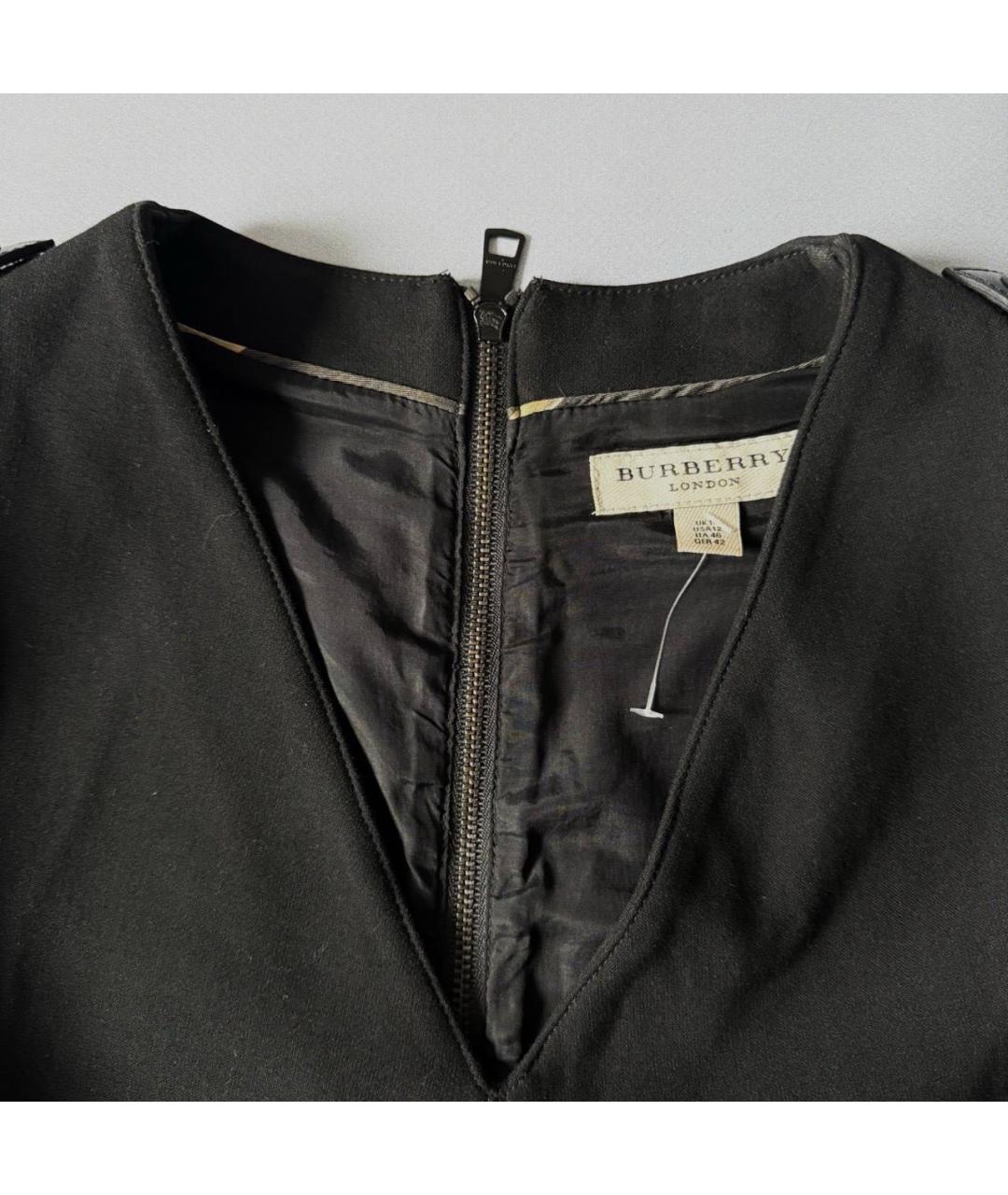 BURBERRY Черное повседневное платье, фото 3