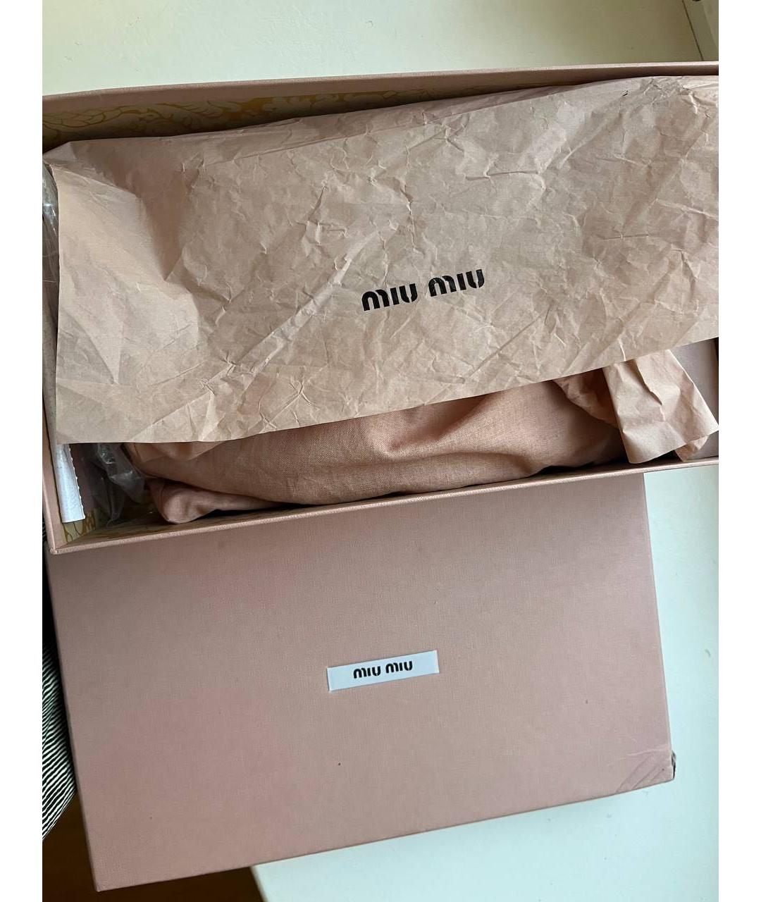 MIU MIU Серебряные туфли, фото 7