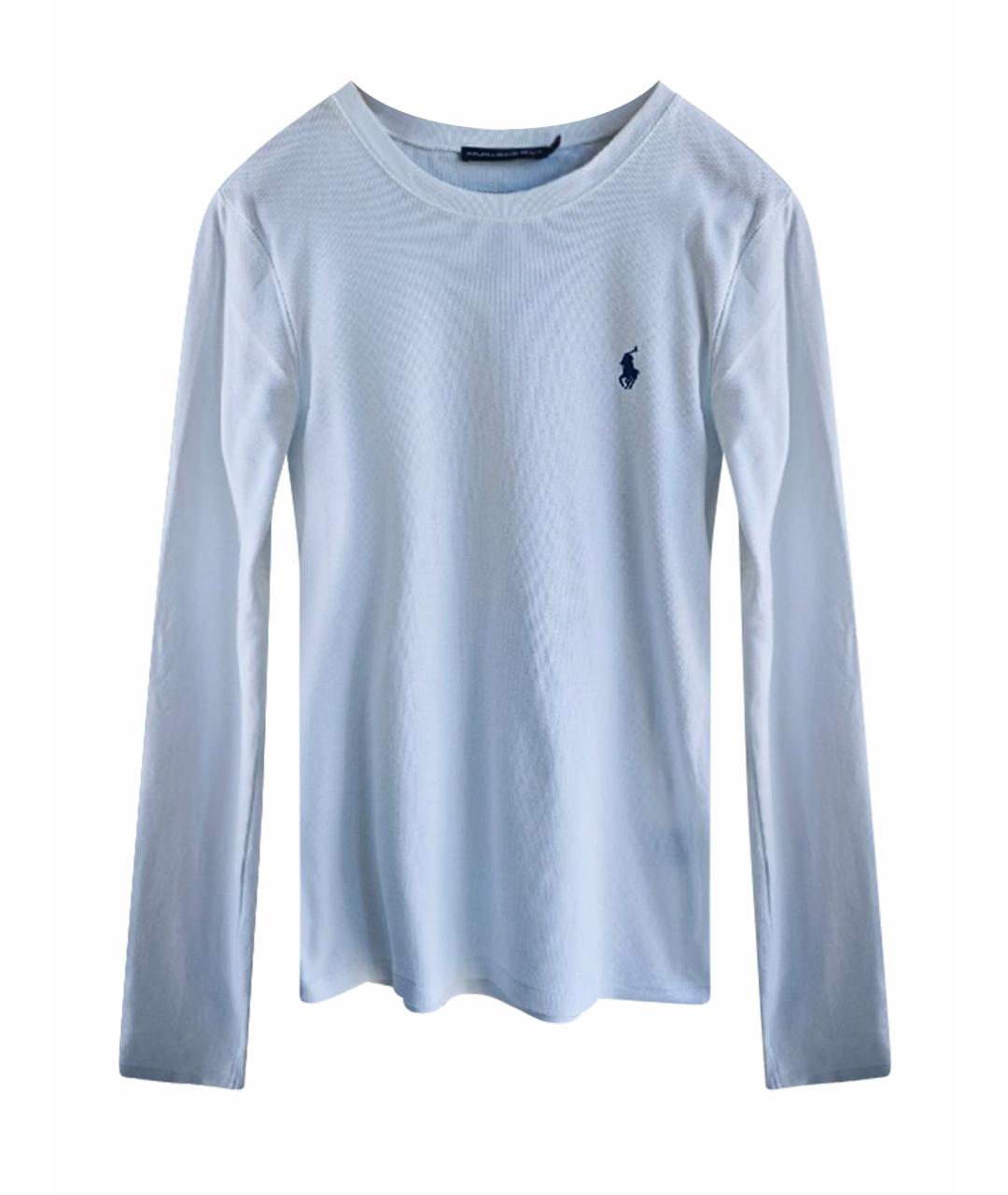 POLO RALPH LAUREN Белый хлопковый джемпер / свитер, фото 1