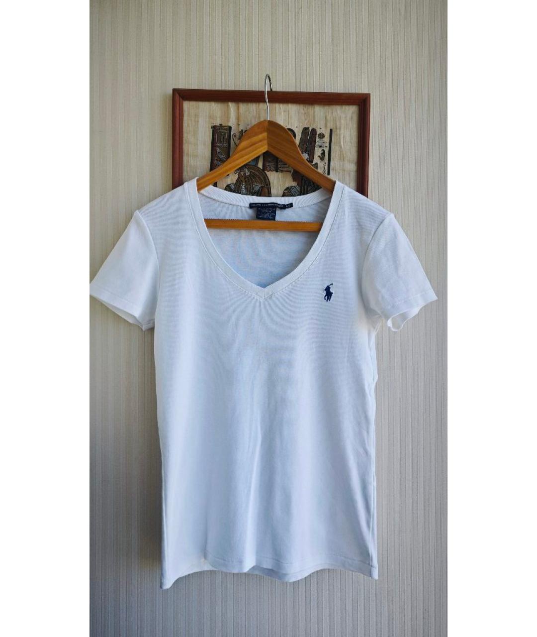 POLO RALPH LAUREN Белый хлопковый джемпер / свитер, фото 4