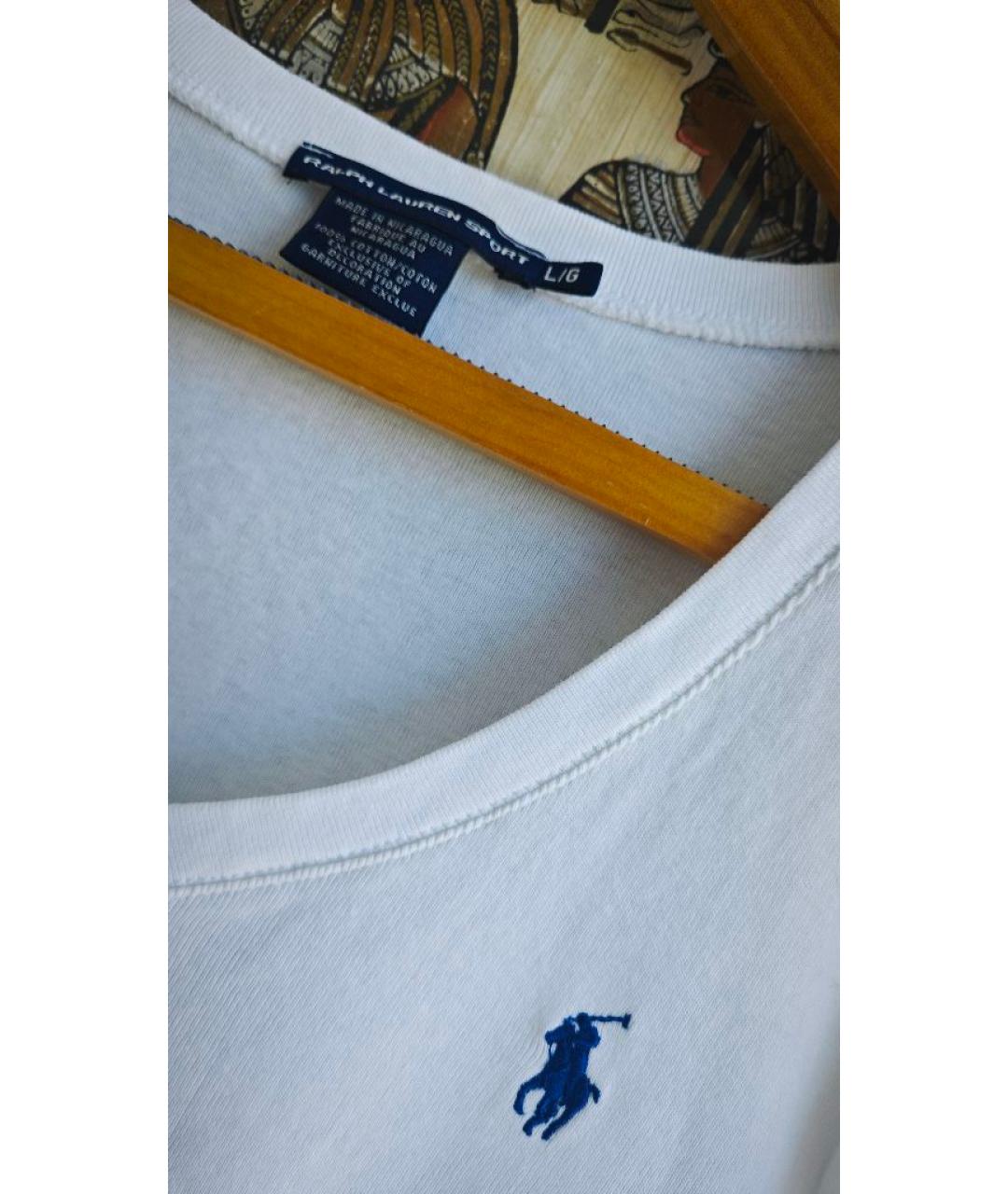 POLO RALPH LAUREN Белый хлопковый джемпер / свитер, фото 7