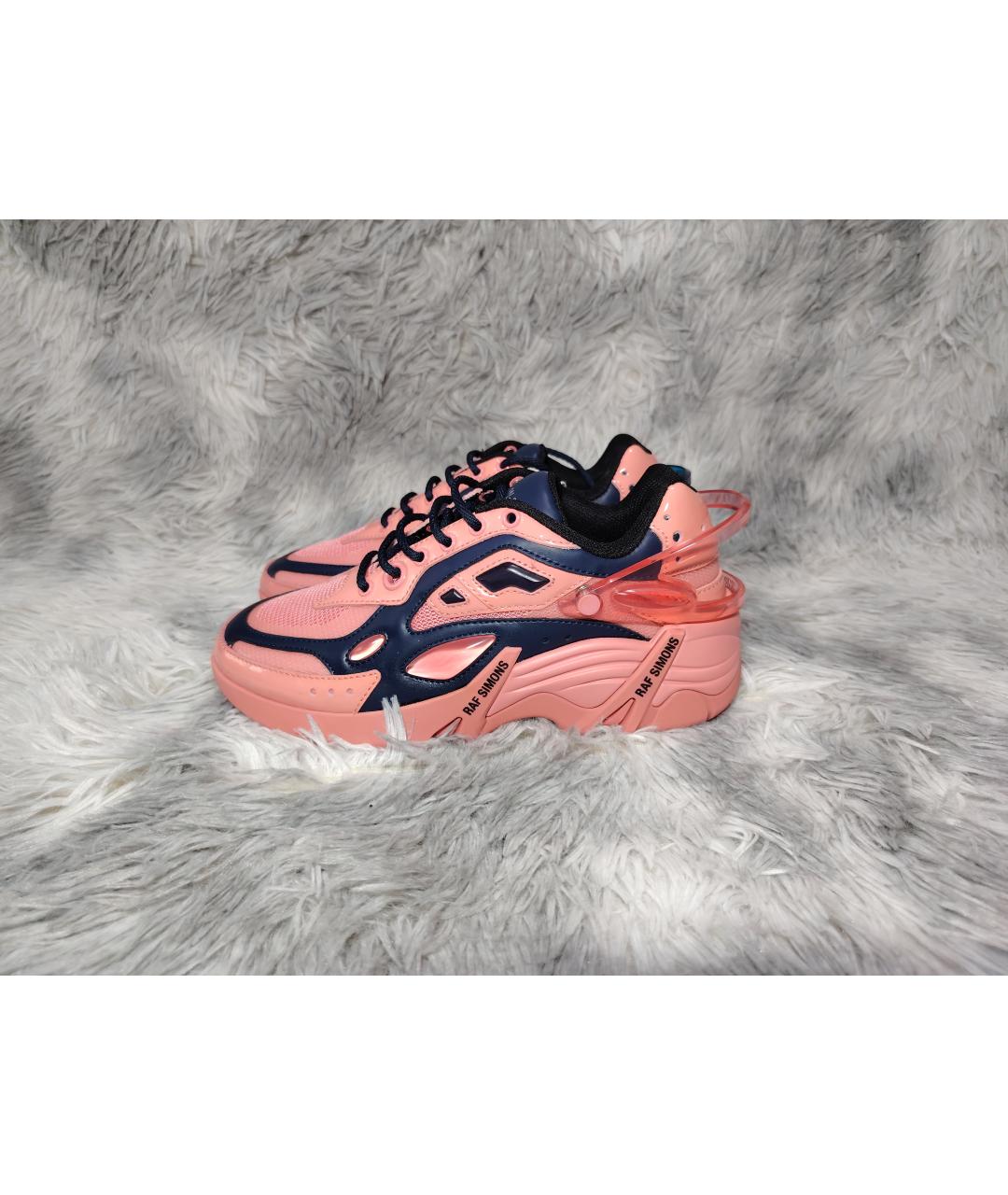 RAF SIMONS Розовые кожаные кроссовки, фото 5