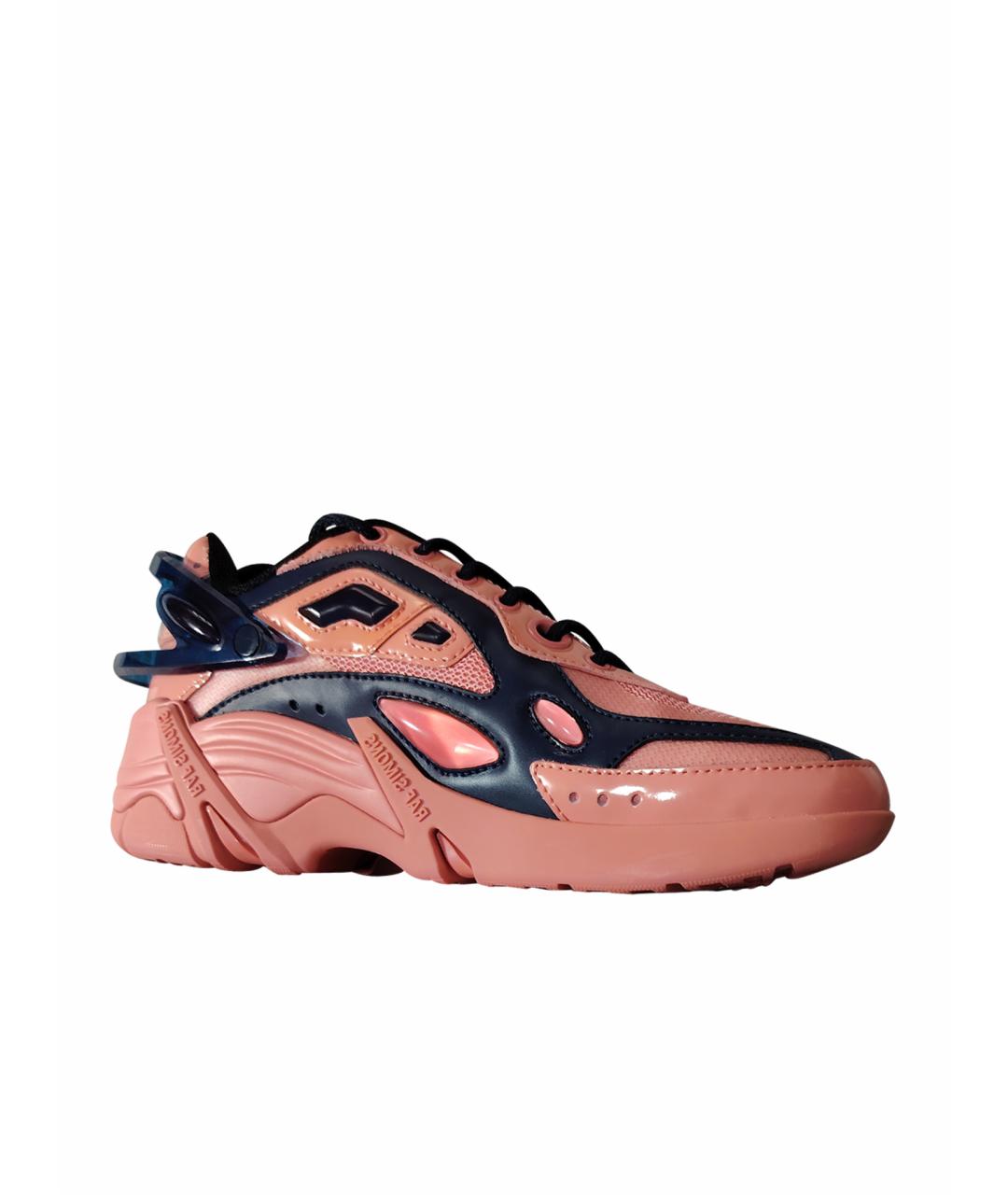 RAF SIMONS Розовые кожаные кроссовки, фото 1