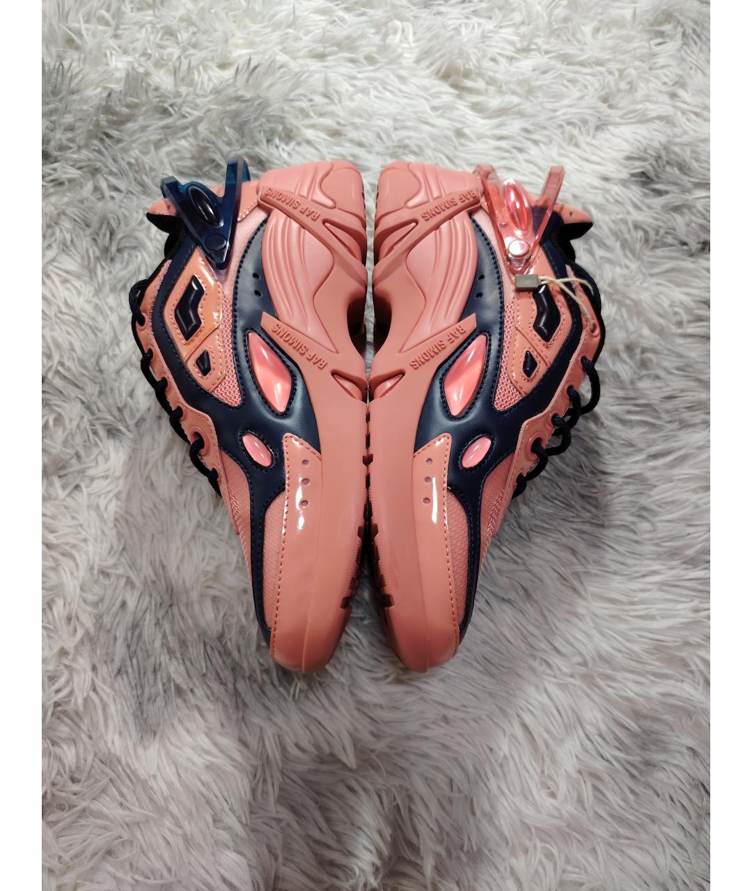 RAF SIMONS Розовые кожаные кроссовки, фото 2
