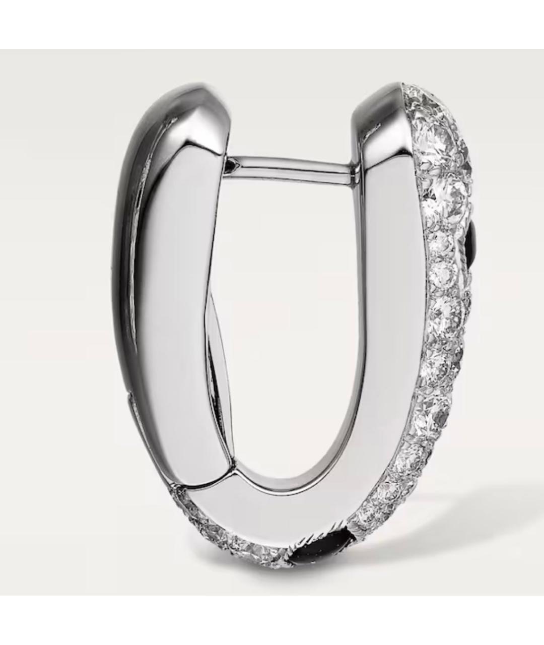 CARTIER Серебряные серьги из белого золота, фото 3