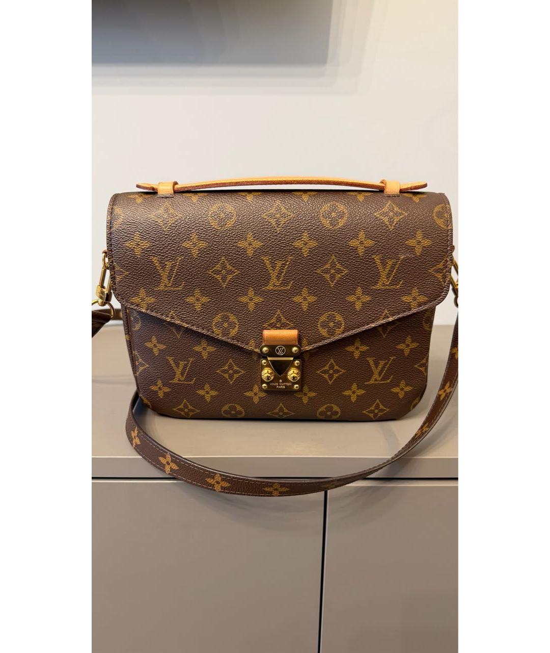 LOUIS VUITTON Коричневая сумка через плечо, фото 7