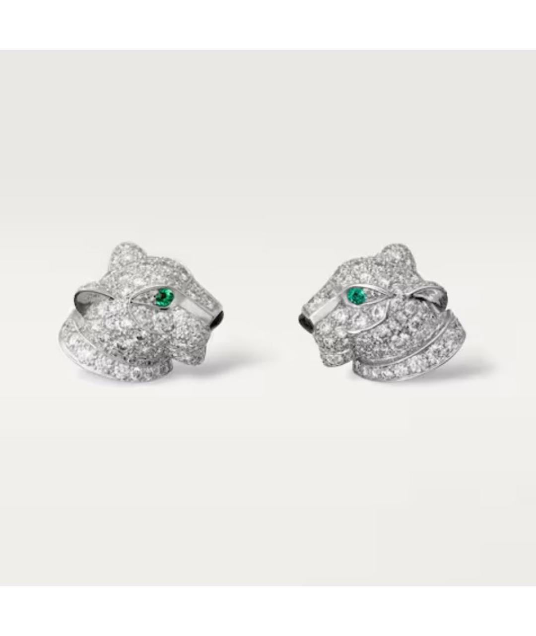 CARTIER Серебряные серьги из белого золота, фото 5