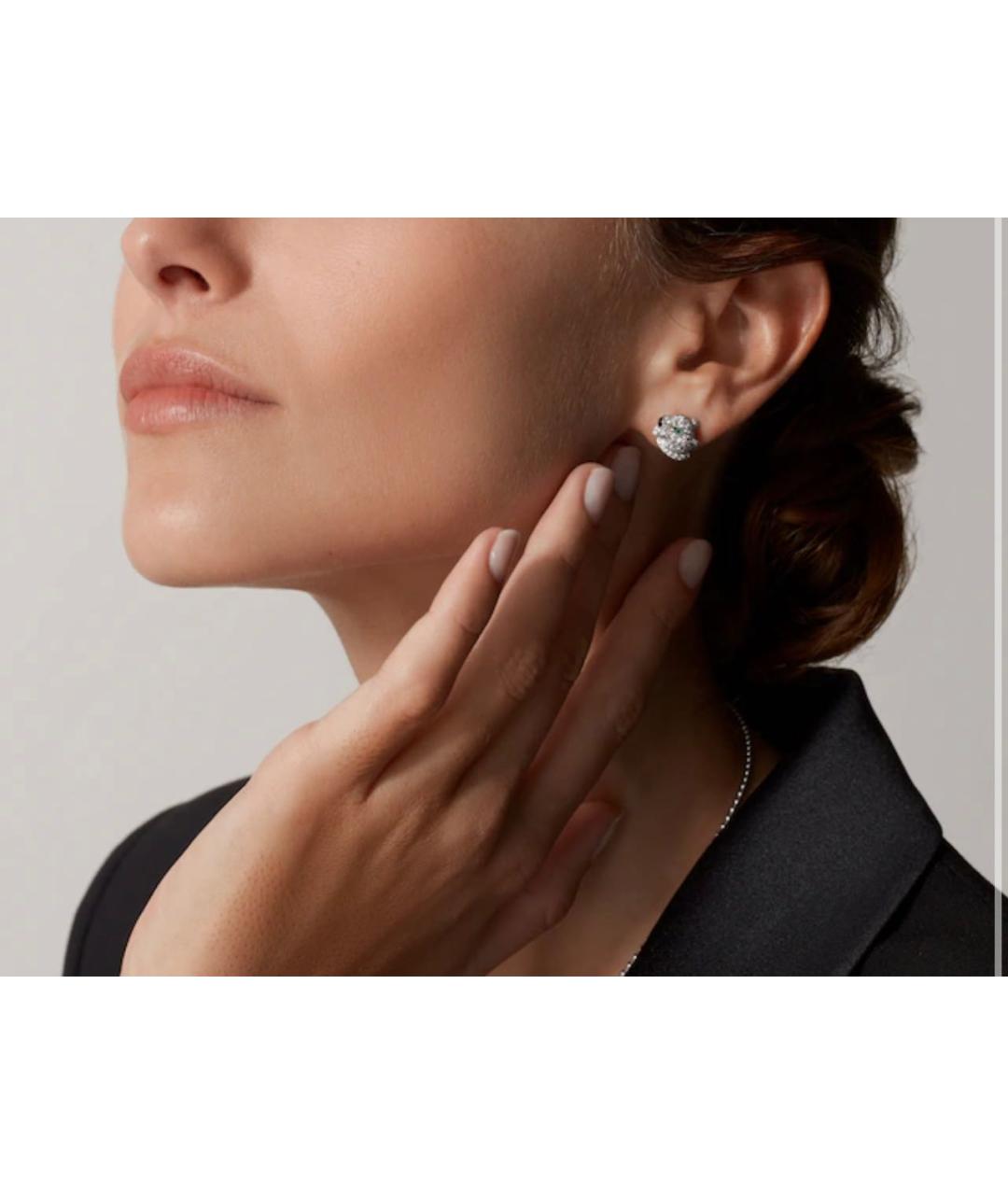 CARTIER Серебряные серьги из белого золота, фото 2