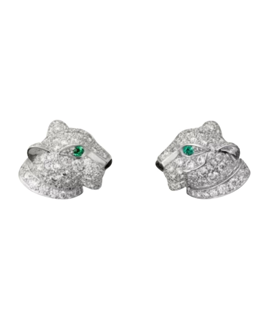 CARTIER Серебряные серьги из белого золота, фото 1