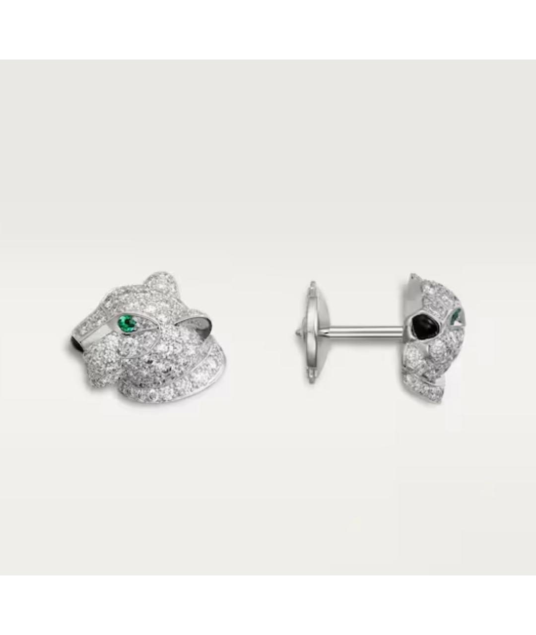 CARTIER Серебряные серьги из белого золота, фото 3