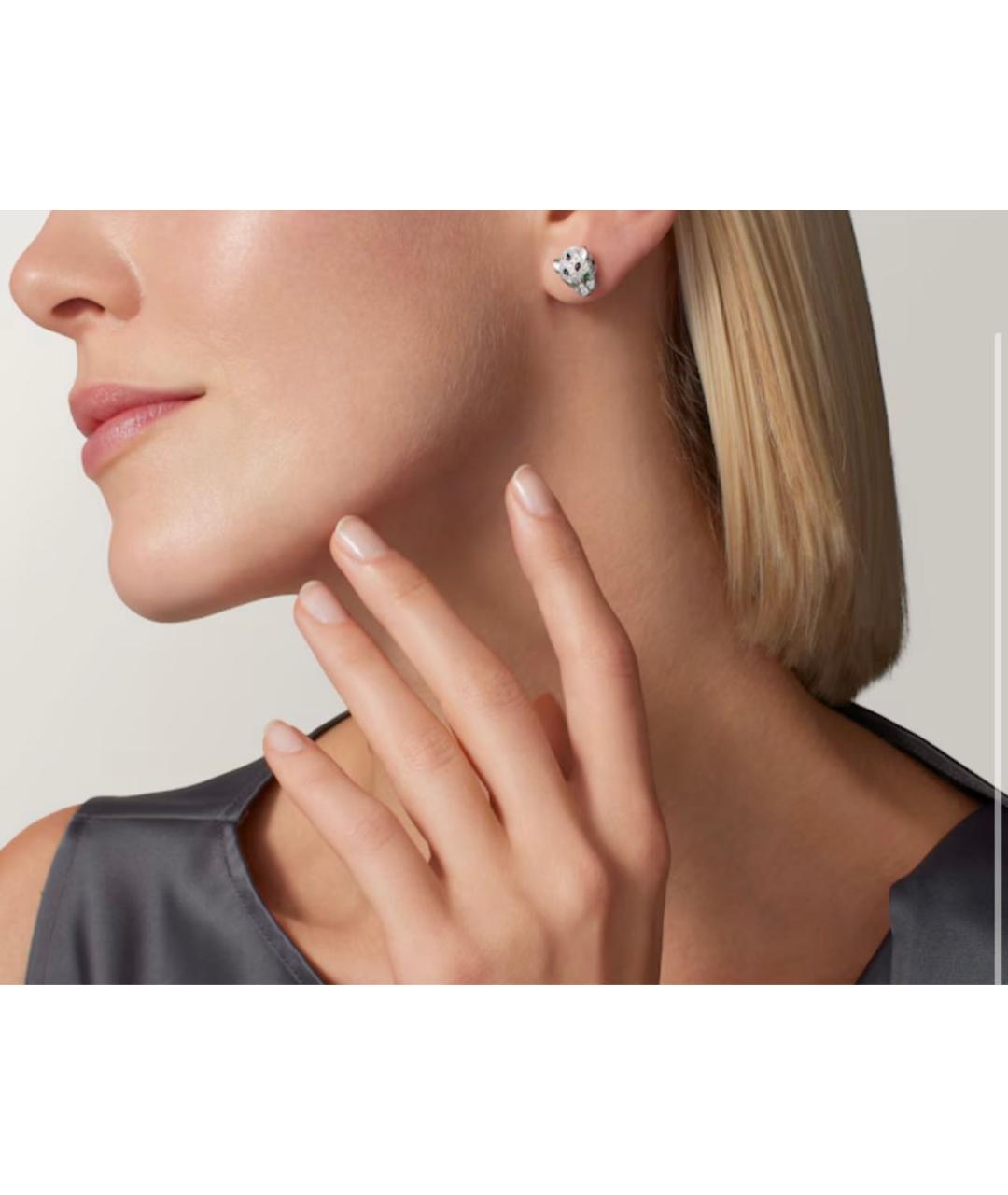 CARTIER Серебряные серьги из белого золота, фото 2
