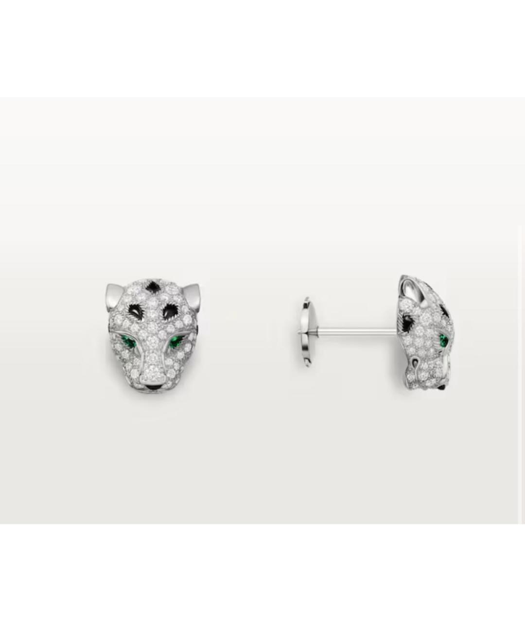 CARTIER Серебряные серьги из белого золота, фото 3