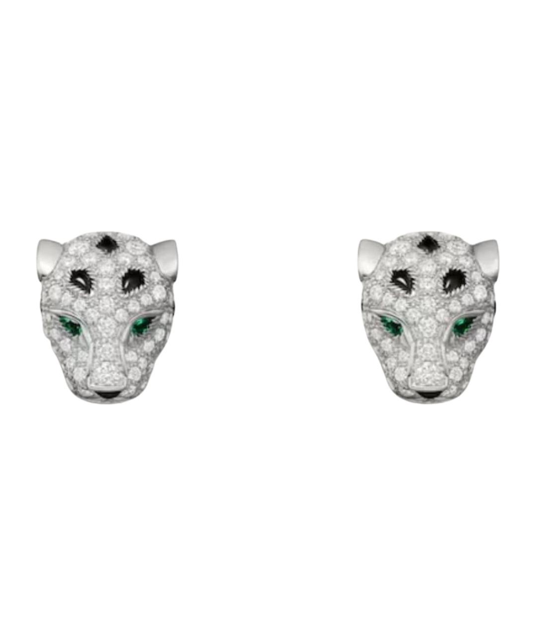 CARTIER Серебряные серьги из белого золота, фото 1