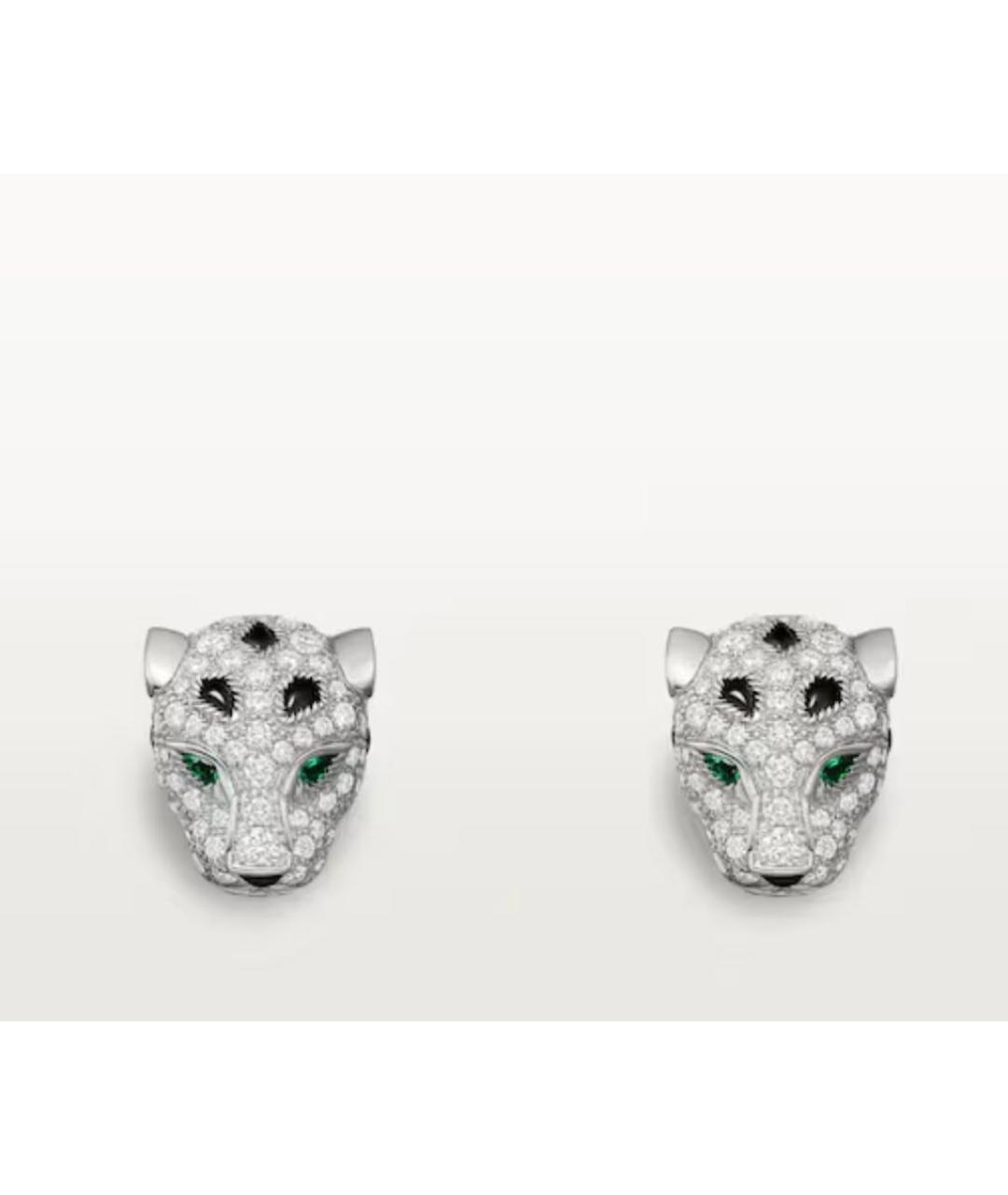 CARTIER Серебряные серьги из белого золота, фото 4