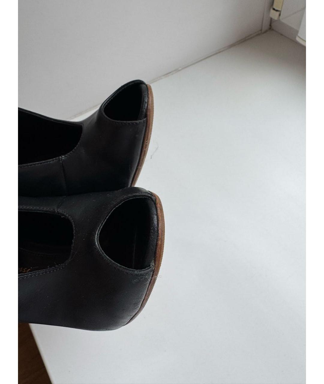 GIANVITO ROSSI Черные кожаные ботильоны, фото 5