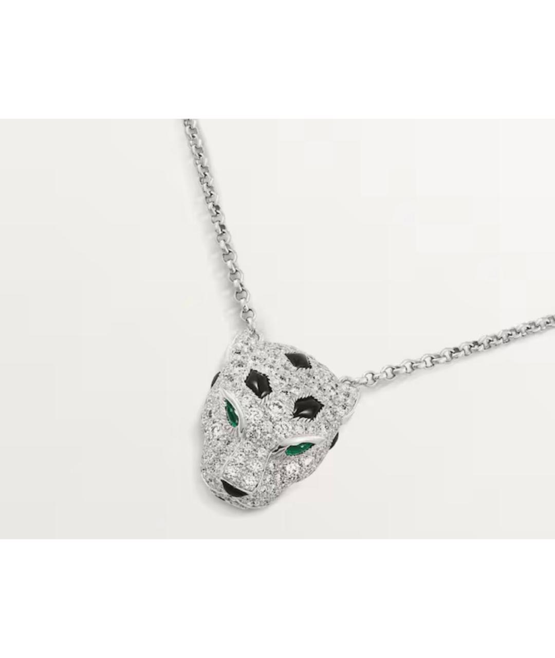 CARTIER Серебряное колье из белого золота, фото 4