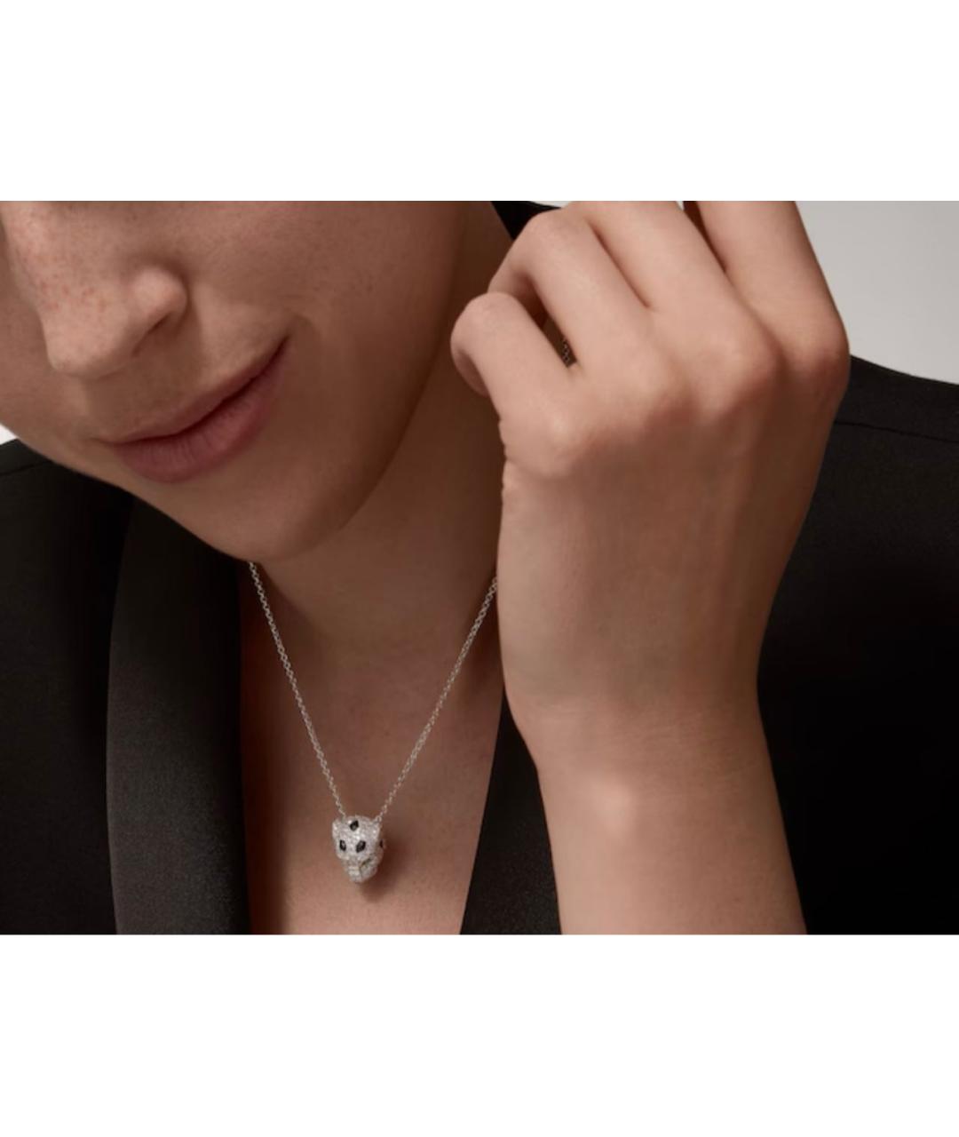 CARTIER Серебряное колье из белого золота, фото 2