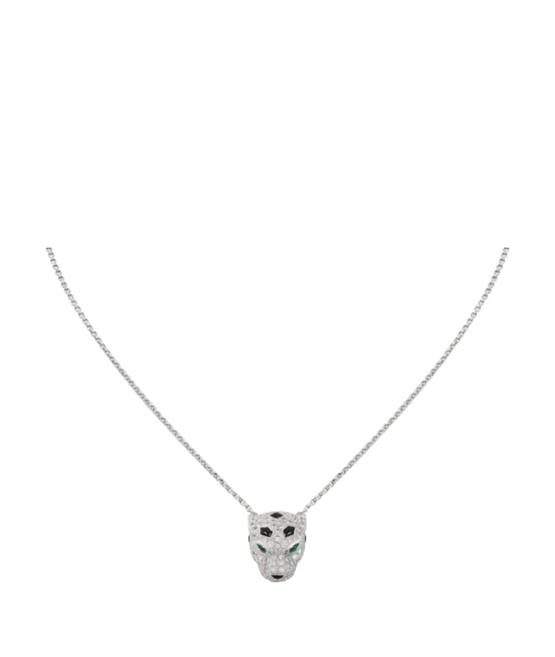 CARTIER Серебряное колье из белого золота, фото 1