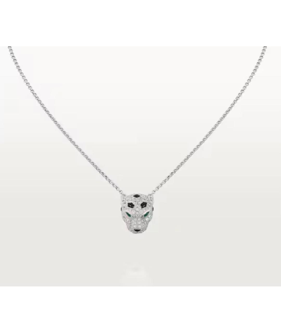 CARTIER Серебряное колье из белого золота, фото 5