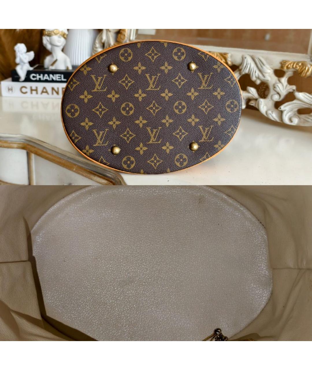 LOUIS VUITTON Коричневая сумка тоут, фото 3