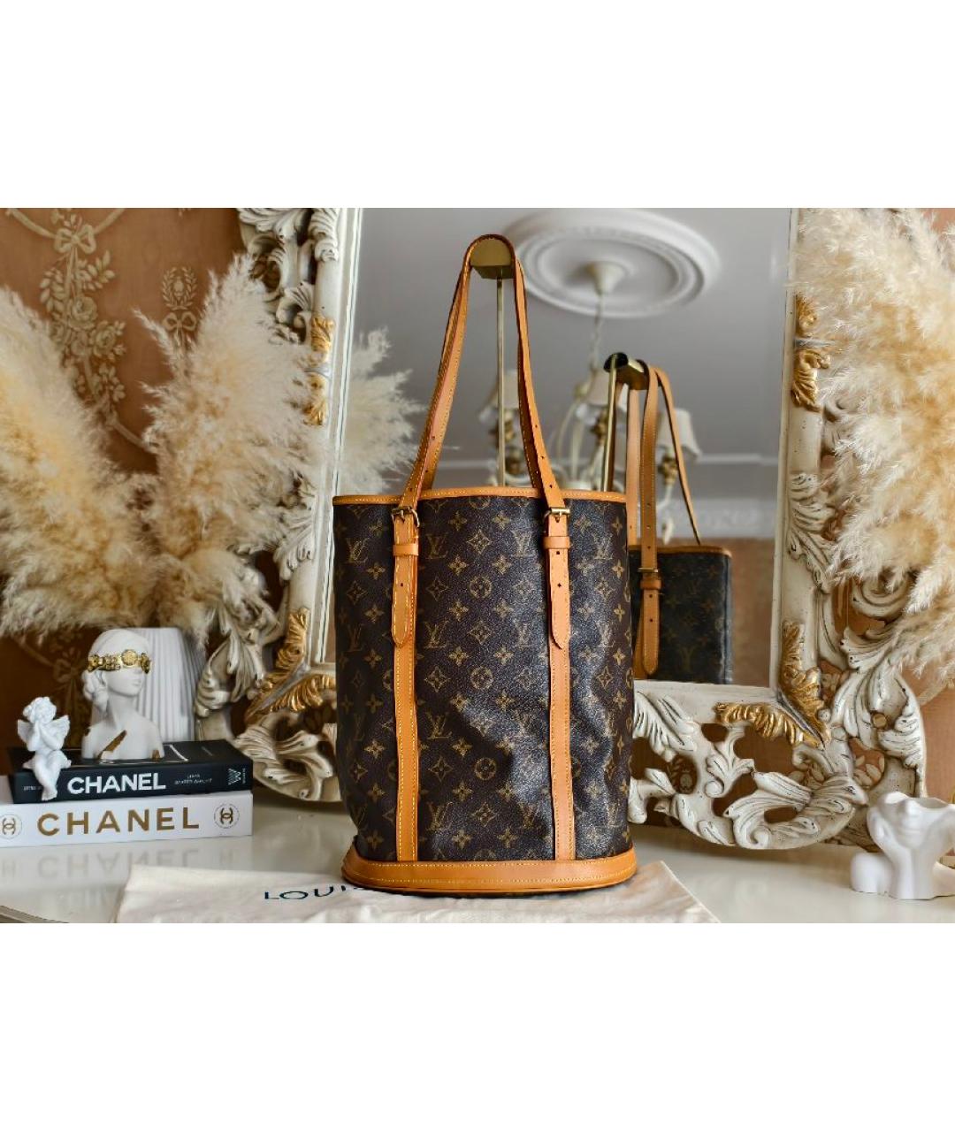 LOUIS VUITTON Коричневая сумка тоут, фото 7