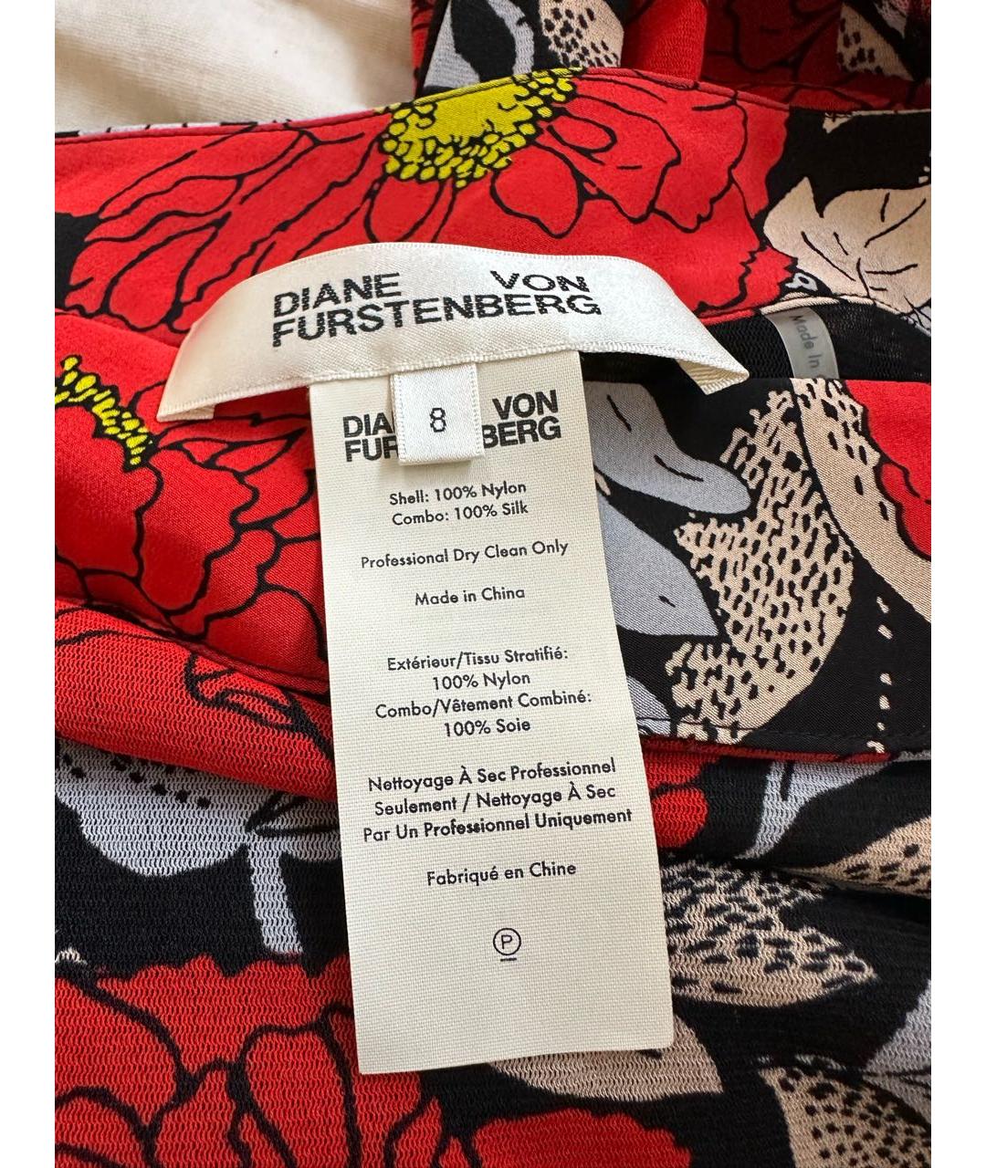 DIANE VON FURSTENBERG Мульти коктейльное платье, фото 3