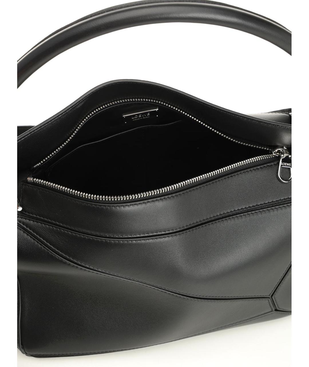 LOEWE Черная кожаная сумка через плечо, фото 4