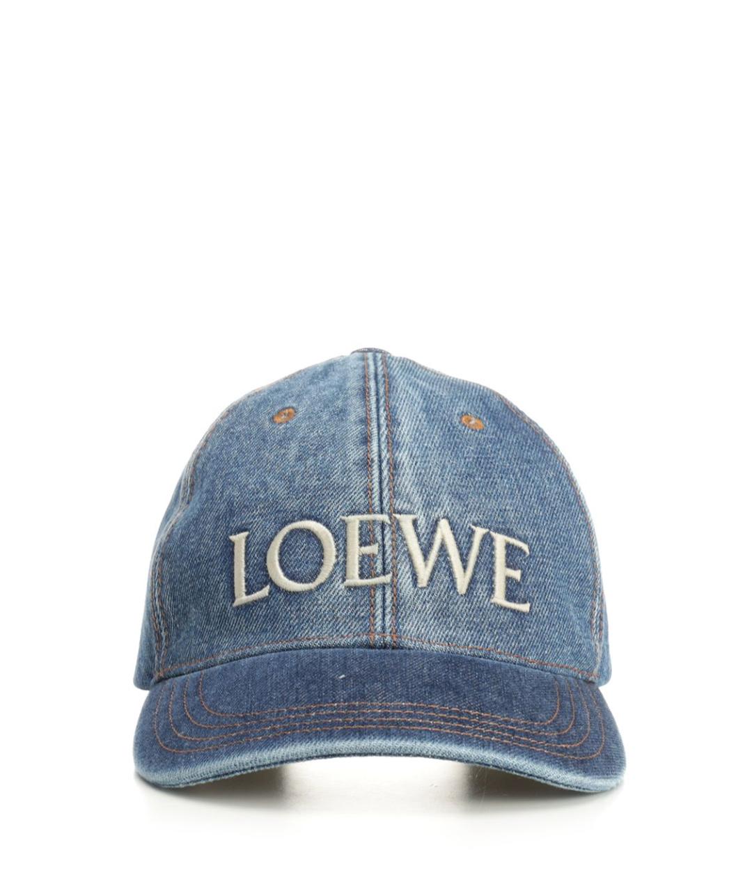 LOEWE Синяя хлопковая кепка, фото 1