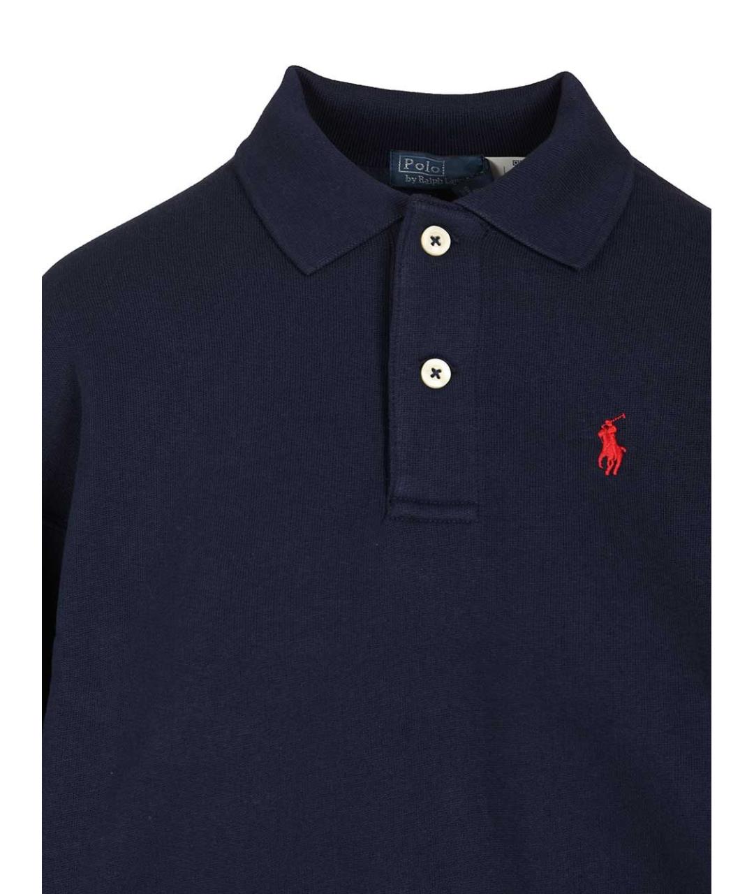 POLO RALPH LAUREN Синий хлопковый джемпер / свитер, фото 4