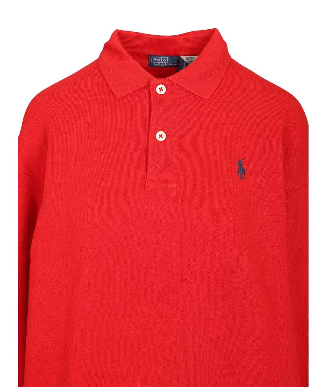 POLO RALPH LAUREN Красный хлопковый джемпер / свитер, фото 3